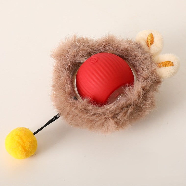 Balle interactive avec queue pour chien – Jeu actif et amusant