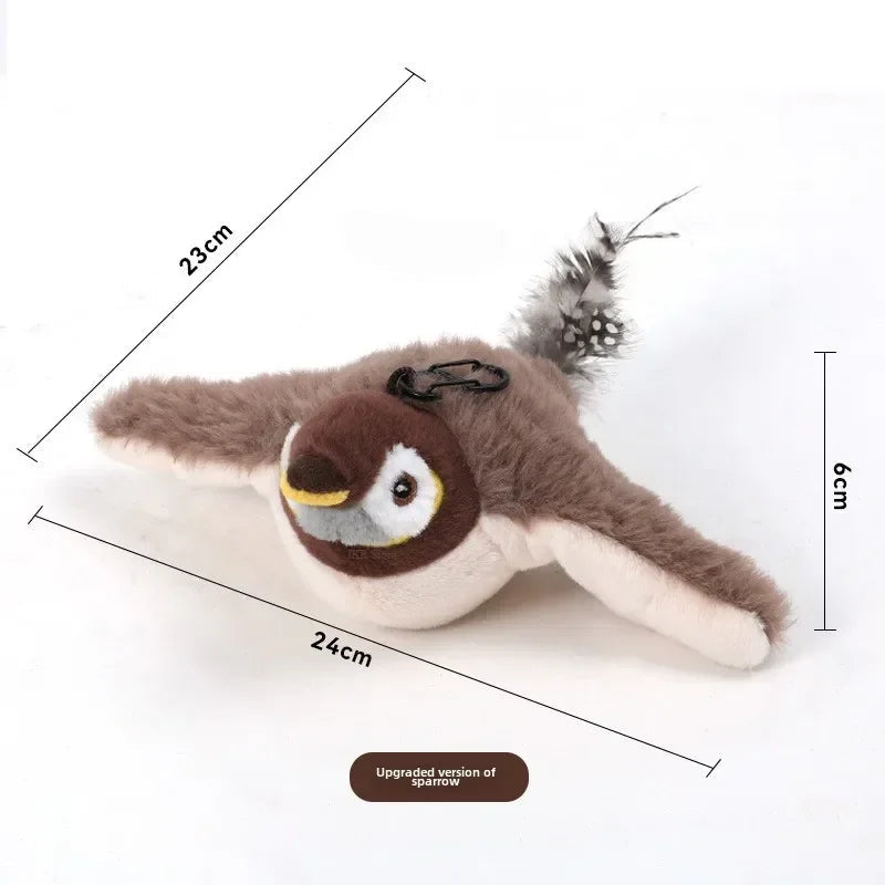 Oiseau Interactif Électrique Rechargeable pour Chat